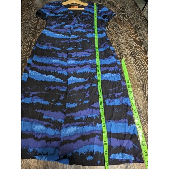 Tory Burch Kaoy Landscape Silk Shift Dress Size 6 - Picture 5 of 7